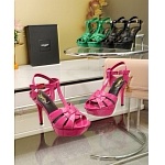 YSL Saint Laurent Tribute Patent Platform Sandals For Women # 271377