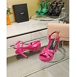 YSL Saint Laurent Tribute Patent Platform Sandals For Women # 271377, cheap YSL Sandals