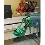 YSL Saint Laurent Tribute Patent Platform Sandals For Women # 271380, cheap YSL Sandals