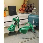 YSL Saint Laurent Tribute Patent Platform Sandals For Women # 271380, cheap YSL Sandals