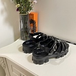 Prada Monolith caged rubber sandals For Women # 271443, cheap Prada Slippers