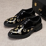Louis Vuitton Monogram Embroidered Lace Up Shoes For Men # 271513