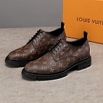 Louis Vuitton Monogram Print Lace Up Shoes For Men # 271516