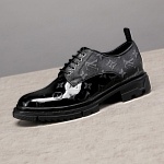 Louis Vuitton Monogram Print Lace Up Shoes For Men # 271518, cheap For Men