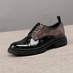 Louis Vuitton Monogram Print Lace Up Shoes For Men # 271519, cheap For Men