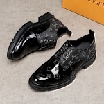 Louis Vuitton Monogram Print Lace Up Shoes For Men # 271520, cheap For Men