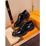 Louis Vuitton Monogram Print Lace Up Shoes For Men # 271524, cheap For Men
