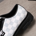 Louis Vuitton Monogram Print Lace Up Shoes For Men # 271528, cheap For Men