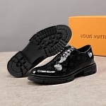 Louis Vuitton Monogram Print Lace Up Shoes For Men # 271529, cheap For Men
