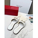 Ferragamo Gancini plaque leather slides For Women # 271597, cheap Ferragamo Slippers