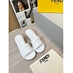 Fendi Cutout Metal Block Heel Padded Leather SandalsFor Women # 271601, cheap Fendi Slippers