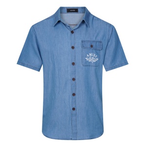 $34.00,Amiri Denim Short Sleeve T Shirts Unisex # 272635