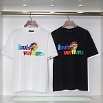 Louis Vuitton Short Sleeve T Shirts Black Unisex # 272631