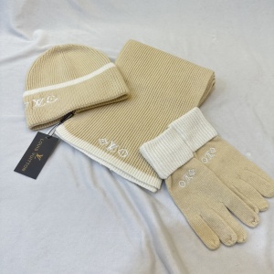 $55.00,Louis Vuitton Wool Hat Glove Scarf Set Unisex # 273302