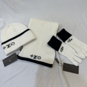 $55.00,Louis Vuitton Wool Hat Glove Scarf Set Unisex # 273304
