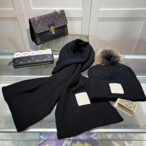 $39.00,Loewe Wool Hat And Scarf Set Unisex # 273398
