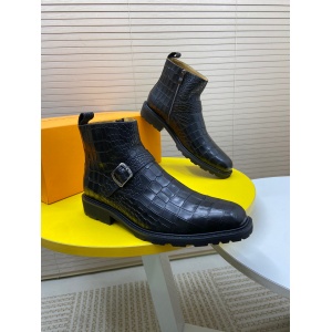 $99.00,Louis Vuitton Cowhide Leather Boots For Men # 274323