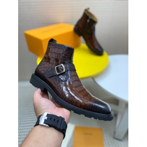 $99.00,Louis Vuitton Cowhide Leather Boots For Men # 274324