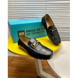 $85.00,Ferragamo Cowhide Leather Loafer For Men # 274343