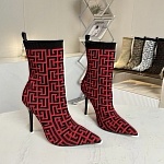 Balmain Knitted Ankle Boots For Women # 272794, cheap Balmain Boots