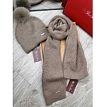 Lora Piana Wool Hats And Scarf Set Unisex # 273668, cheap Loro Piana Wool Hats