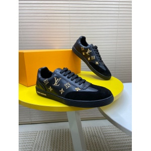 $85.00,Louis Vuitton Monogram Embroidered Lace Up Sneaker For Men  # 274434