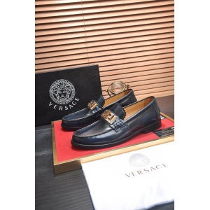 $92.00,Versace Cowhide Leather Loafers For Men # 275007