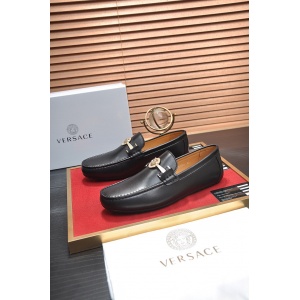 $92.00,Versace Cowhide Leather Loafers For Men # 275028