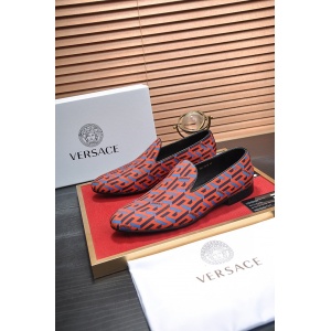 $95.00,Versace Cowhide Leather Loafers For Men # 275034
