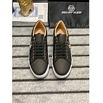 Philipp Plein Cowhide Leather Low Top Sneakers For Men # 274530, cheap Philipp Plein