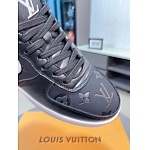 Louis Vuitton Cowhide Leather Slip On Sneakers For Men # 274580, cheap For Men