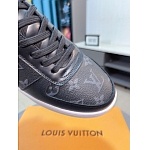 Louis Vuitton Cowhide Leather Slip On Sneakers For Men # 274584, cheap For Men