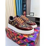 Louis Vuitton Cowhide Leather Lace Up Sneakers For Men # 274586