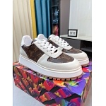 Louis Vuitton Cowhide Leather Lace Up Sneakers For Men # 274590