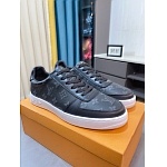 Louis Vuitton Cowhide Leather Lace Up Sneakers For Men # 274594