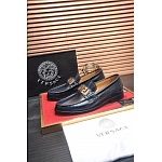 Versace Cowhide Leather Loafers For Men # 275007, cheap Versace Dress Shoes