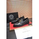 Versace Cowhide Leather Loafers For Men # 275009, cheap Versace Dress Shoes