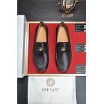 Versace Cowhide Leather Loafers For Men # 275013, cheap Versace Dress Shoes