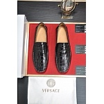 Versace Cowhide Leather Loafers For Men # 275029, cheap Versace Dress Shoes