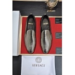 Versace Cowhide Leather Loafers For Men # 275032, cheap Versace Dress Shoes