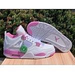 Air Jordan 4 Pink Oreo Sneakers Unisex in 275073, cheap Jordan4