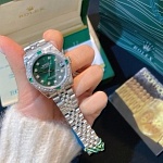Rolex 31mm Datejust Wristwatch Green Diamond For Women # 275590