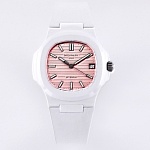 Patek Philippe Nautilus 40 mm Rubber Strap Pink Dial  Watch # 275620