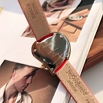 Saint Laurent Paris White Gold-Plated Steel Heart Women’s Wristwatch 30MM For Women # 275796, cheap YSL Watch