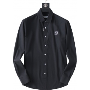 $36.00,Loewe Anti Wrinkle Elastic Long Sleeve Shirts For Men # 277527