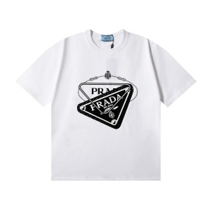 $27.00,Prada Short Sleeve T Shirts Unisex # 277684