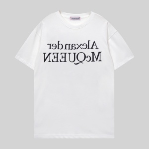 $25.00,Alexander McQueen Short Sleeve T Shirts Unisex # 277960