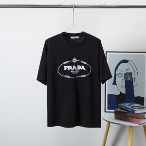 $35.00,Prada Short Sleeve T Shirts Unisex # 278187