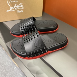 $65.00,Christian Louboutin Slides Slippers Unisex # 278807